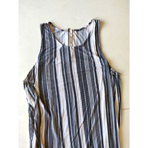 Sleeveless Striped Blouse